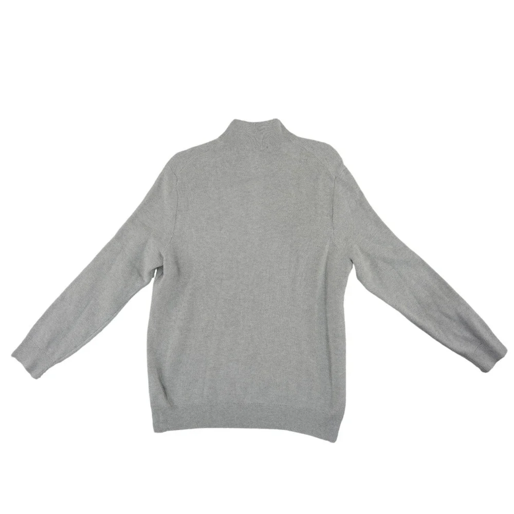 Vineyard Vines Quarter Zip Pullover Sweater Top Men's Size Large Gray